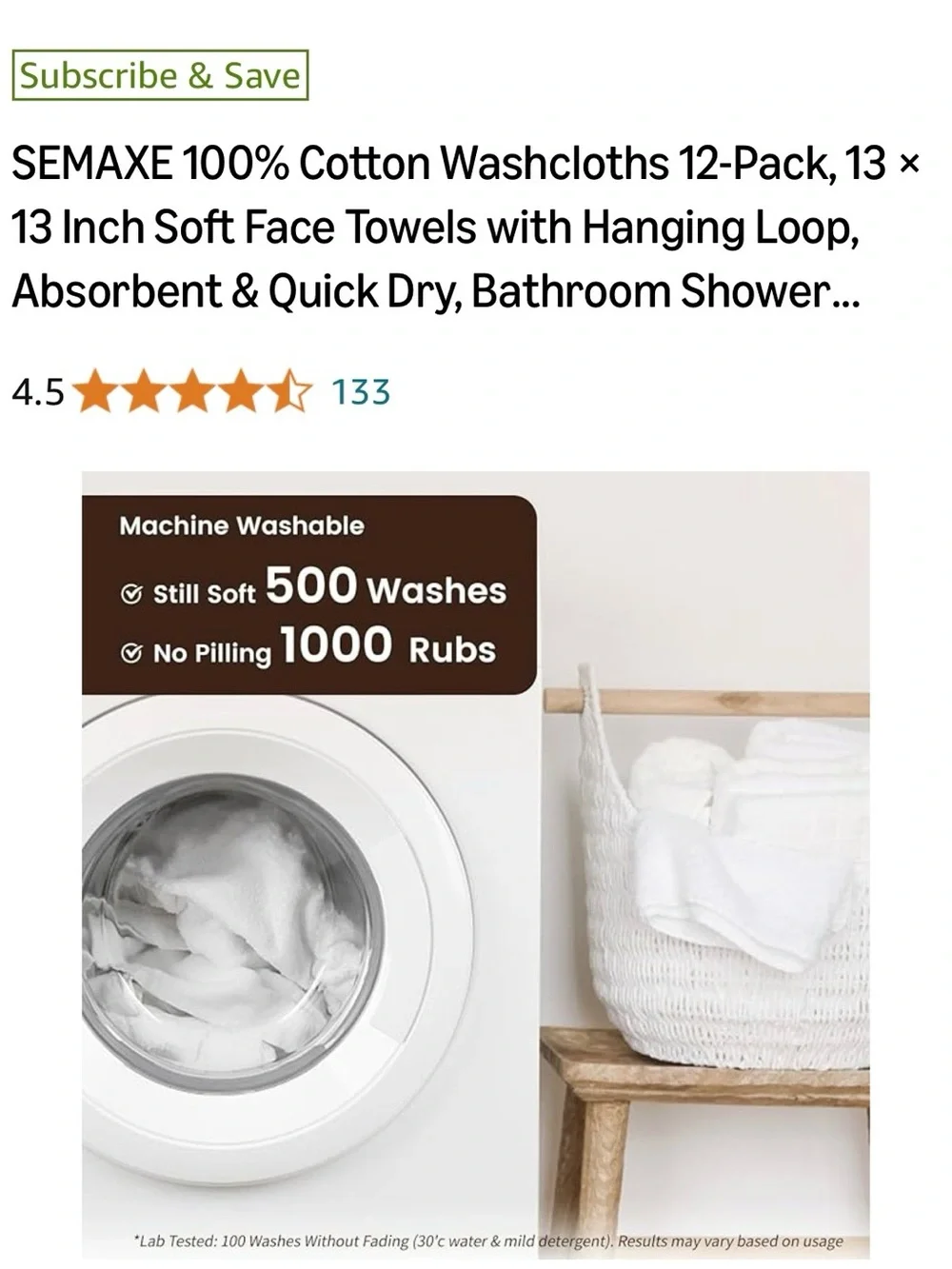 12-Pack Plumgarden Cotton Hand Towels - Peach with Red & Brown Accent